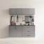 Astro Series 32 po X P 16 po H 16 po D Armoire de rangement murale en métal