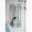 Miroir coquelicot 28 po x 1,5 po x 60 po avec cadre en métal doré