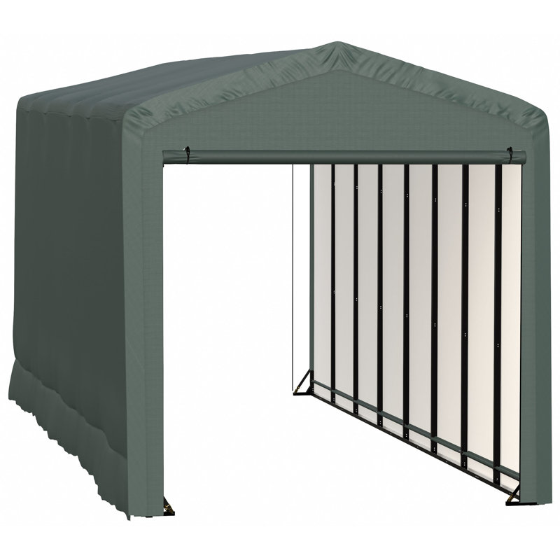 ShelterTube Wind and Snow-Load Rated Garage, 14x36x16 Green