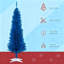 Arbre de Noël au crayon accrocheur, arbre de Noël artificiel avec support robuste pour décoration festive-121122690-121122693