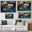 «Blue Dancing Dolphines II» - animaux, art des dauphins-277951768-277951765