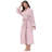 Wingard 100% Cotton Waffle Girl / Woman+ Mid-Calf Bathrobe with Pockets-1670171032-1670171033