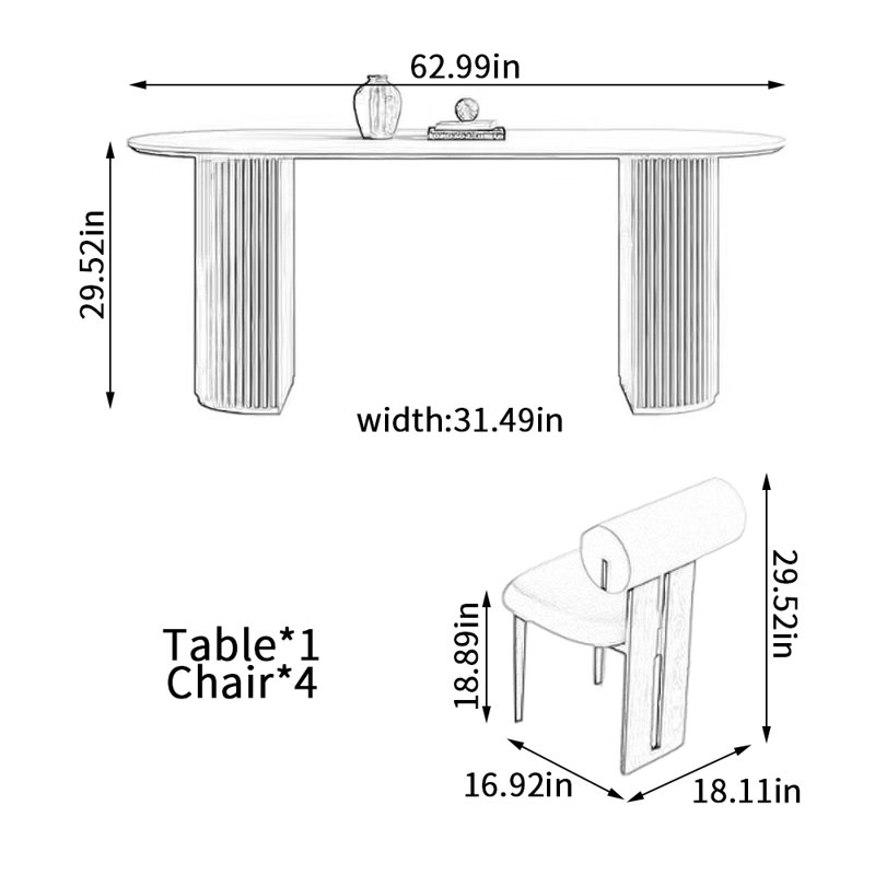 Cueva, 29.52"H x 62.99"L x 31.49"W