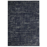 Abstract Area Rug in Navy