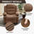 Wide Recliner Chair for Living Room, Rocking Nursery Glider with Cup Holder & Side Pockets-1334964901