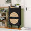 Rotin, armoire à 2 portes et 1 tiroir Allen, étagère à chaussures, double couche, convient à l'entrée