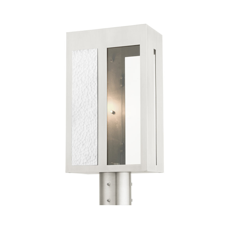 Gandhi Transparent Lantern Head, Brushed Nickel