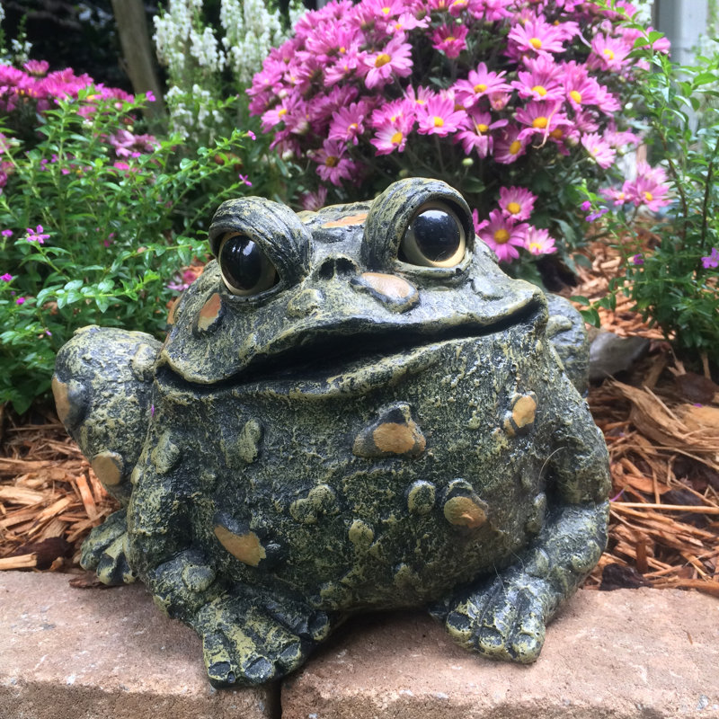 Statue de jardin classique "Lou" Toad Hollow, Vert naturel