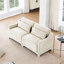 Canapé 2 places avec 2 coussins lombaires-1398708065