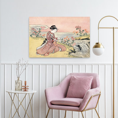 Dashiell Contemporary Art Vintage Contemporary Wall Art 1 Piece Wrapped Canvas Wall Art