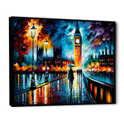 " Colorful City In London II " Painting Print