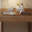 Bureau rectangulaire en bois massif noyer clair-752303330