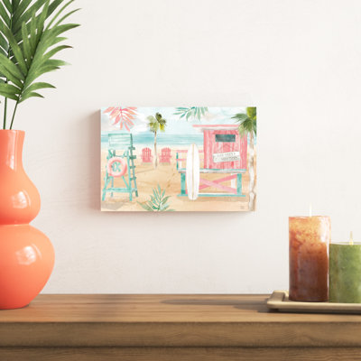 «Surfs up II» par Dina June - reproduction d'art sur toile tendue