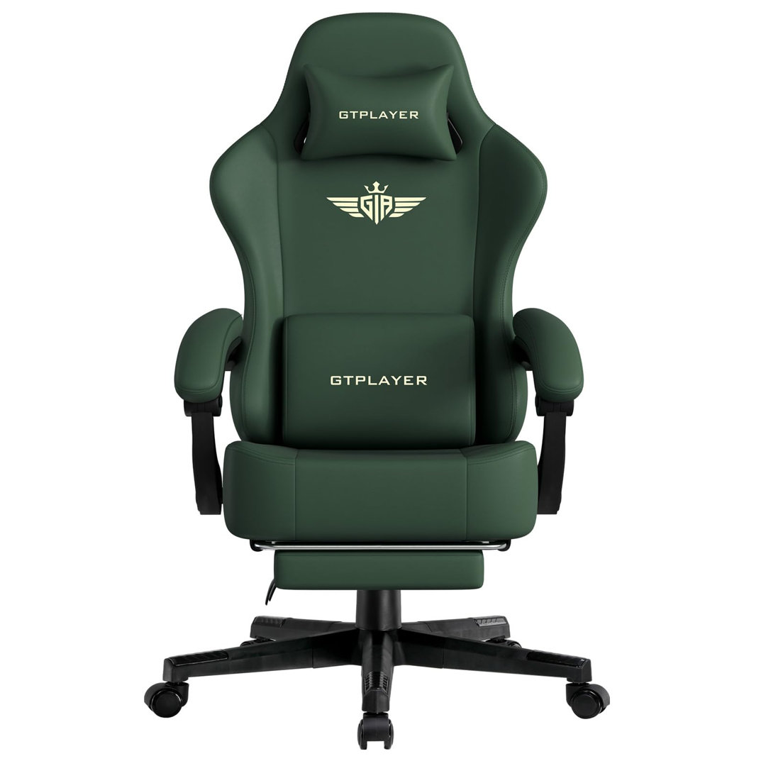 GTPLAYER GAMING CHAIR Adjustable Reclining Ergonomic Swiveling PC & Racing Game Chair