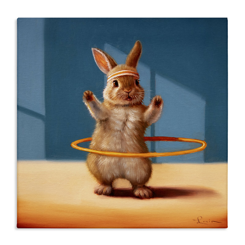 Art mural sur toile, Hula Hooop, H 17 po x l 17 po