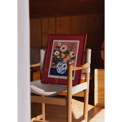 Flowers on Blue Table