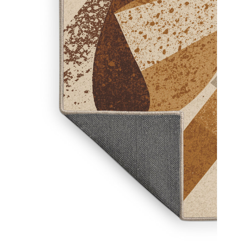 Tapis beige moelleux moelleux et moelleux en pain beige, 7x9