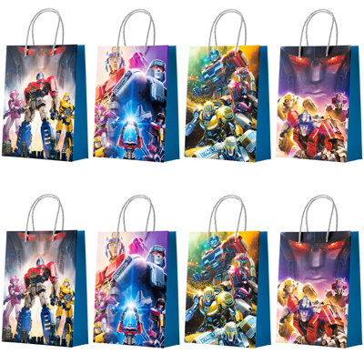 Ebern Designs Transformers Party Bags with Handles, 16 Pcs Transformers Gift Bag