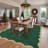 Scalloped Washable Rugs for Living Room Neutral Area Rugs Ultra-Thin Non Slip Large Bedroom Carpet Indoor Stain Resistant Contemporary Carpet for Dining Room Dorm-898703016-898703017