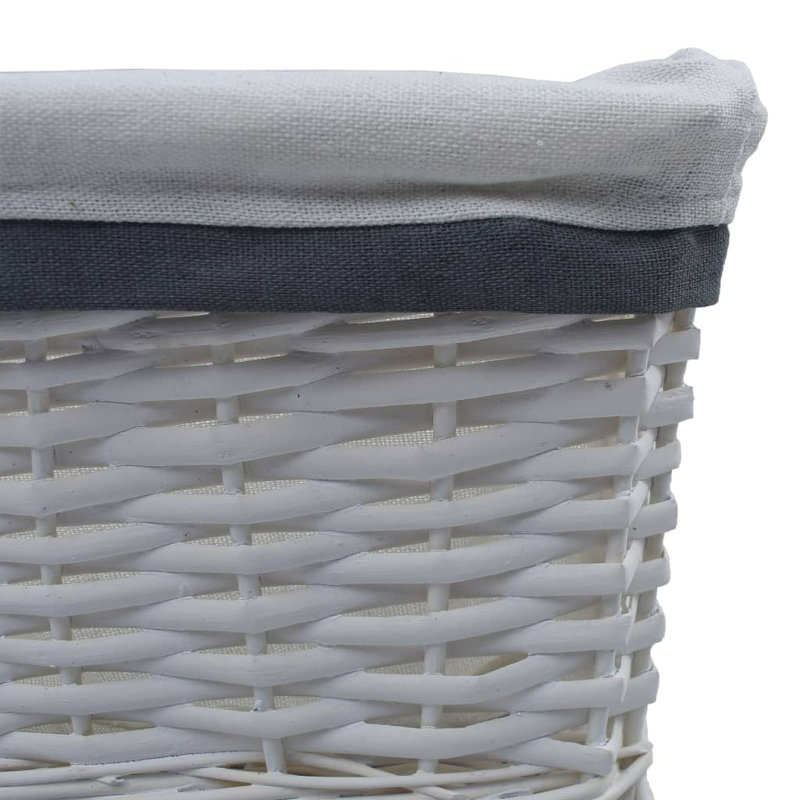 Rebrilliant Wicker Decorative Basket, White