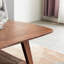 Table basse 100% bois de chêne - rectangulaire avec rangement, facile à assembler, bureau en noyer pour tablettes de salon, brun
