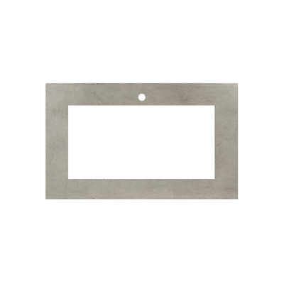 Plateau de meuble-lavabo simple 36,5 po Trough