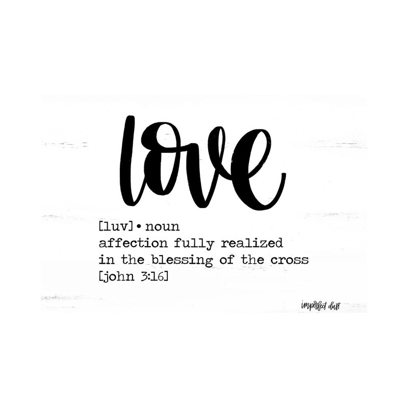 Love by Imperfect Dust - Wrapped Canvas Print, 101.6 cm H x 66.04 cm W x 1.91 cm D