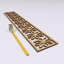 Moulure de marguerite 46 po l 46 5/8 po x H 8 po x T 3/8 po, panneau de fibres à densité moyenne brut-95199554-97745459