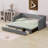 Twin XL To King Size Upholstered Daybed With Two Drawers, Linen Sofabed For Kids Adults Bedroom,No Box-Spring Needed-2108933589