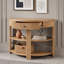 Console avec tiroir et tablettes-368969770