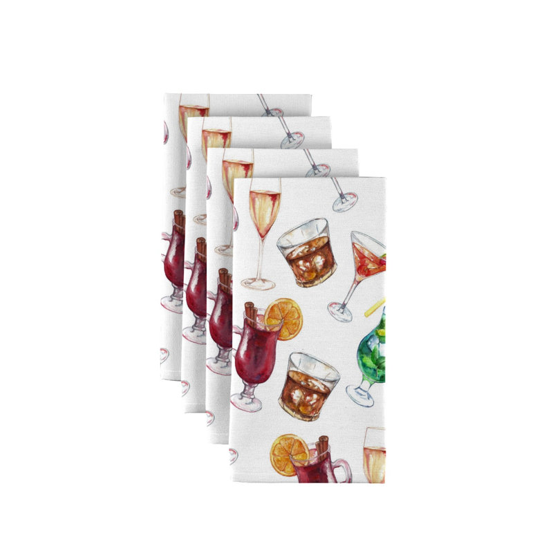 Polyester Abstract Square Napkin