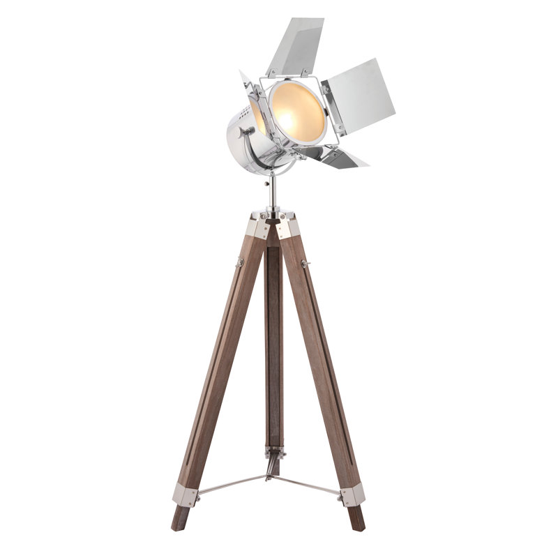 Lillian 97cm Brown Tripod Floor Lamp