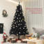 Arbre de Noël artificiel de 7,5 pi de hauteur, arbre de Noël non éclairé avec 1346 pointes de branches, ouverture automatique, base en acier, décoration des Fêtes pour bureau à domicile-838034205-838034204