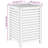 vidaXL Laundry Basket 17.7x17.7x25.6" Solid Wood Walnut