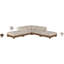 Canapé modulaire 5 pièces en tissu chenille 120 po Turin-20988012-20988000