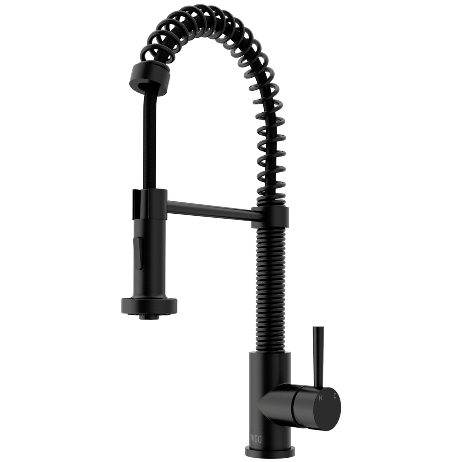 Edison Pull-Down Kitchen Faucet, Matte Black, Without Soap Dispenser