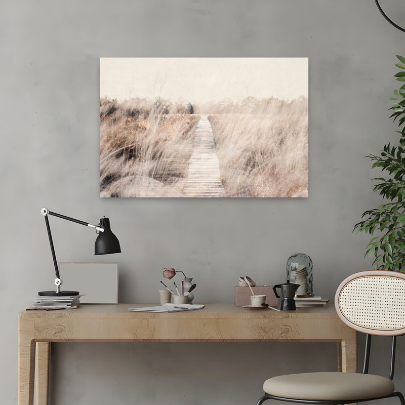 Art contemporain, paysage abstrait de rêve, art de la nature, H 16 po x l 24 po
