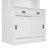Nicanor Tall Bookcase Suite with LED Lighting, Sliding Doors & Drawers-127127604