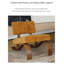 Fauteuil d'appoint en chenille de style Mid-Century en acier au carbone, fauteuil simple caramel avec base incurvée pour le salon