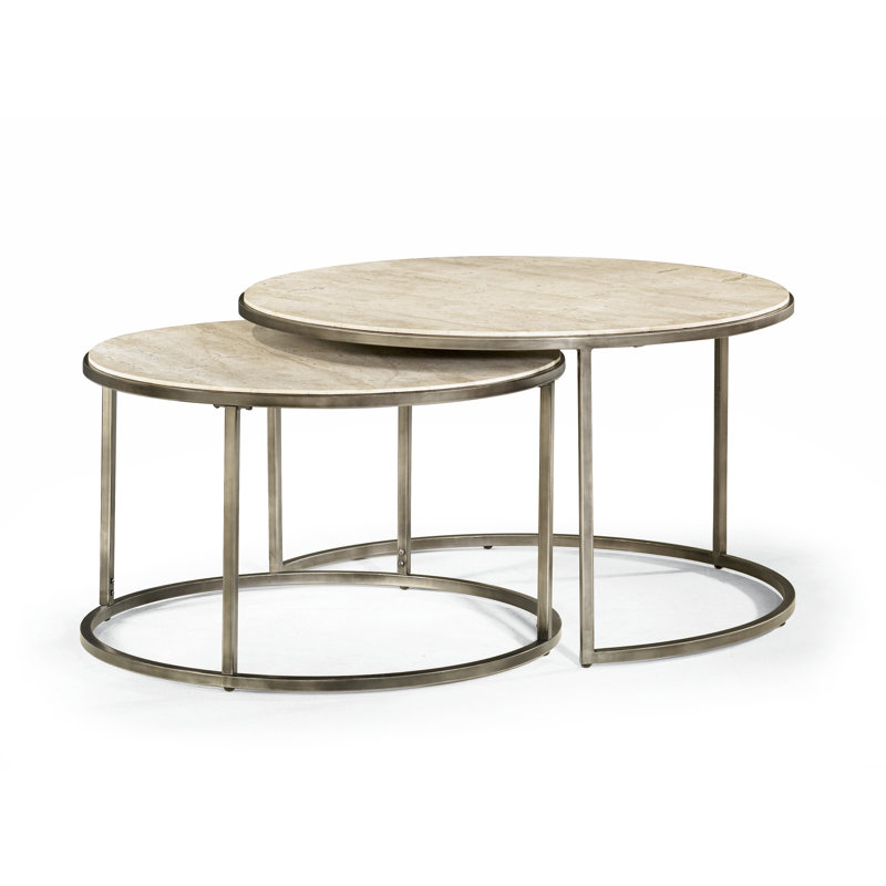 Kressley Stone Top Nesting Coffee Table
