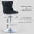 360°Swivel Bar Stools with Sliver Base-245266679