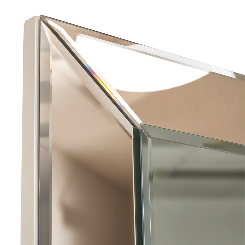Carmela Rectangle Mirror, Ivory