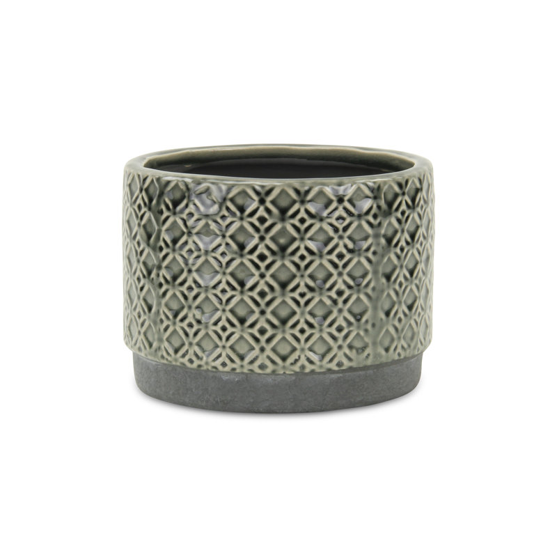 Jardinières en pot, H 5 po x l 6,75 po x P 6,75 po, Brun