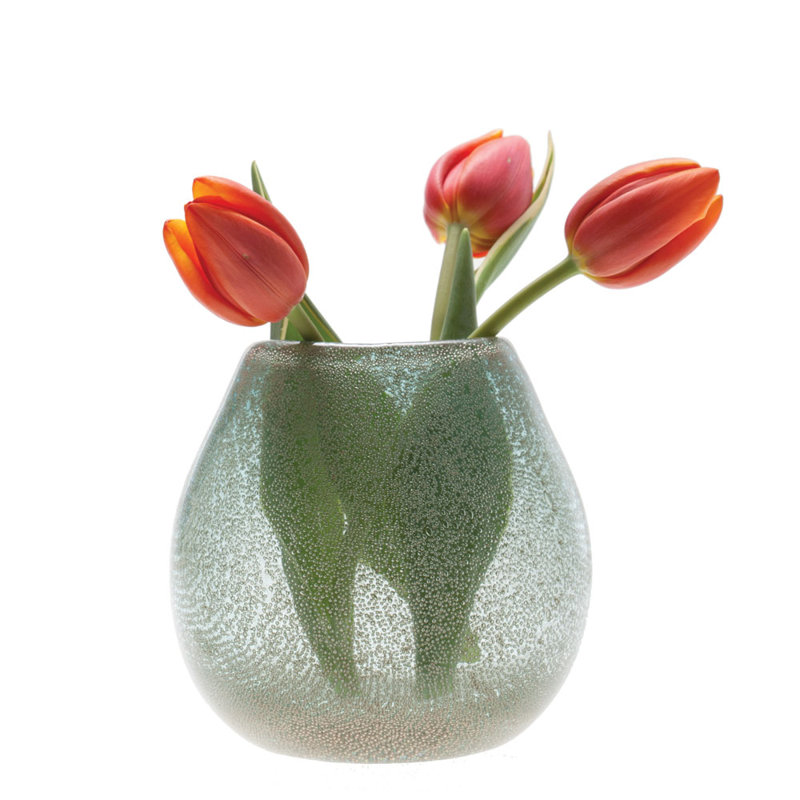 Glass Table Vase, Blue