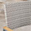 Élément de patio gris - chaise de salle à manger moderne en maille confortable