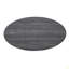 Table basse ovale à tablette en bois-316883853