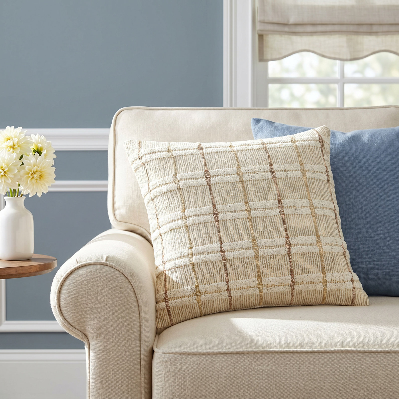 Gayla Geometric Cotton Pillow Cover, 20" x 20"