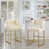 Cream Seat/ Gold Frame