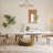 63''-94.5'' Extendable Dining Room Table 4-8, Rectangular Glossy White Sintered Stone Tabletop for Dining Room, Carbon Steel Pedestal-1931001009