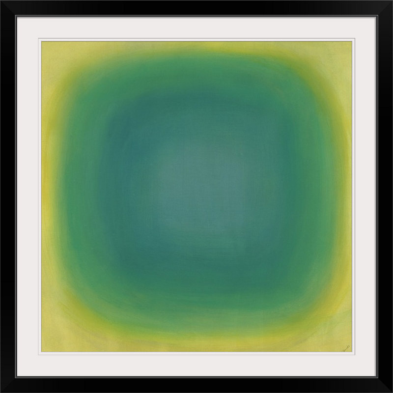 'mod Pod I Par Sydney Edmunds Impression De Peinture, 32" H x 32" L x 1" P, Noir encadré